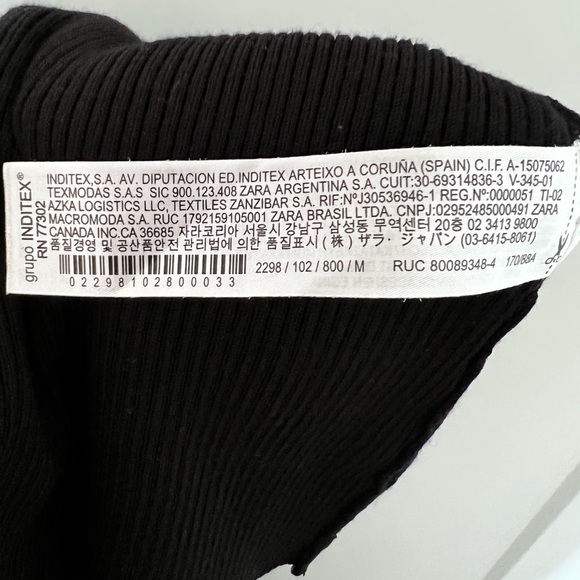 Dress Zara black with gold buttons - Picture 2 of 3